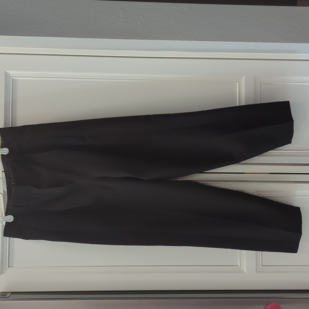 Black Pleated Trouser Dress Pants